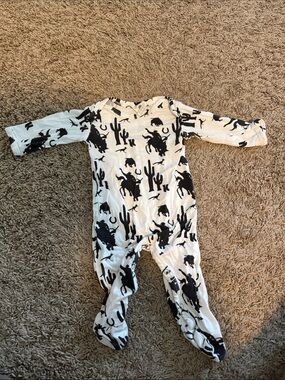 Cowboy Western One Piece Footie